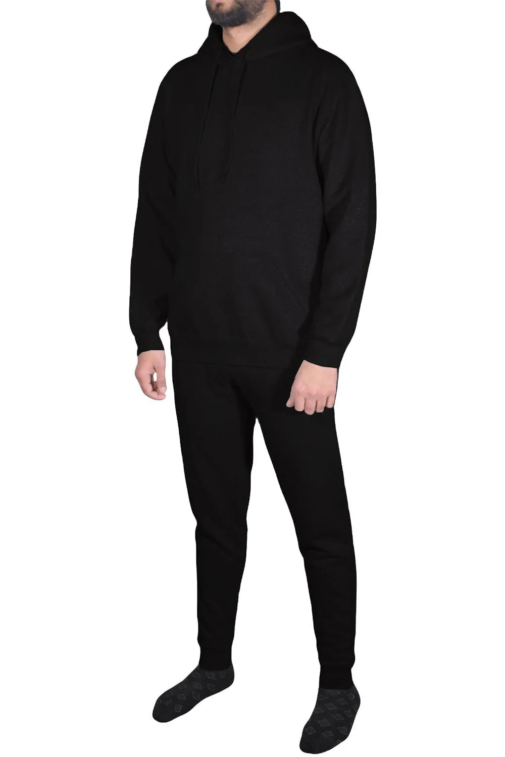 Mens Athletic Pullover Hooded Tracksuit